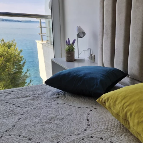 Sypialnia apartamentu Salty Breeze SV Saranda